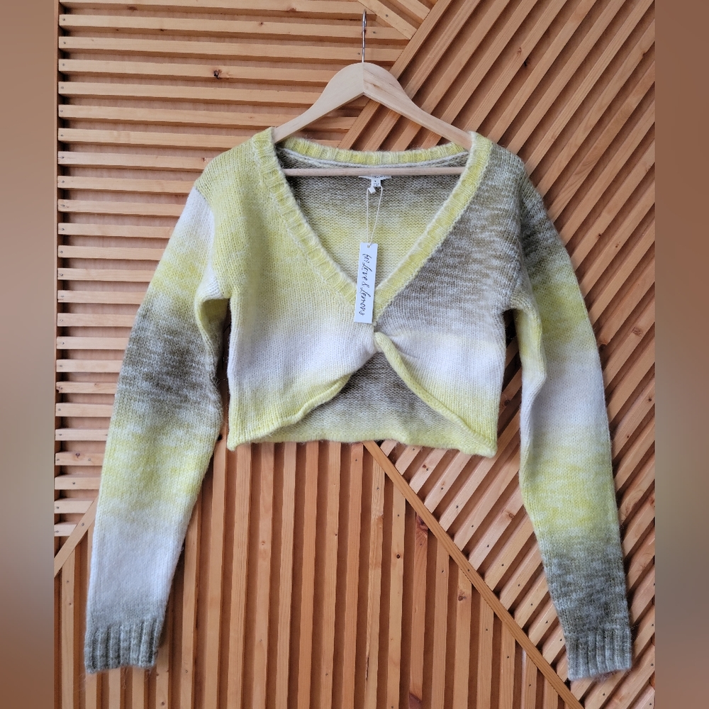 NWT - Celeste Twist Front Crop Sweater - For Love and Lemons